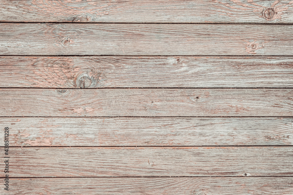 Planks of Old wooden fence. Natural vintage texture and background