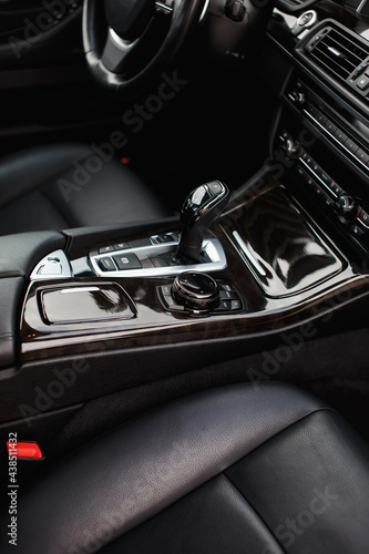 Modern car Interior close up. © kucheruk