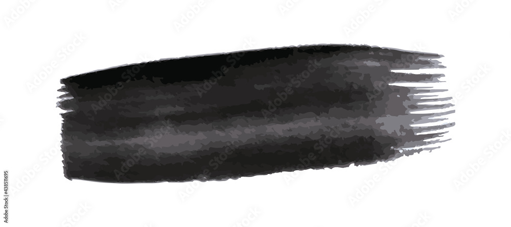 Fototapeta premium Black grunge brush strokes