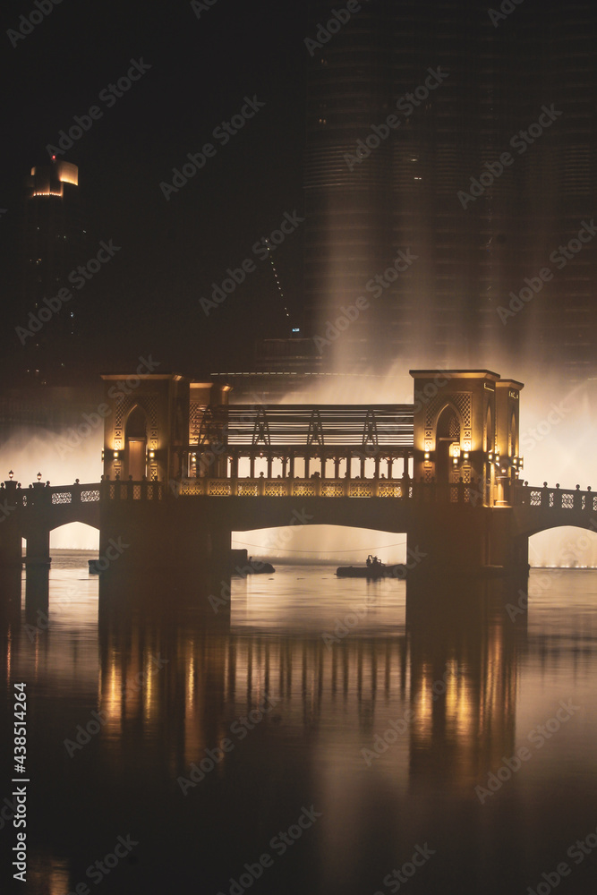 Naklejka premium Dubai at night