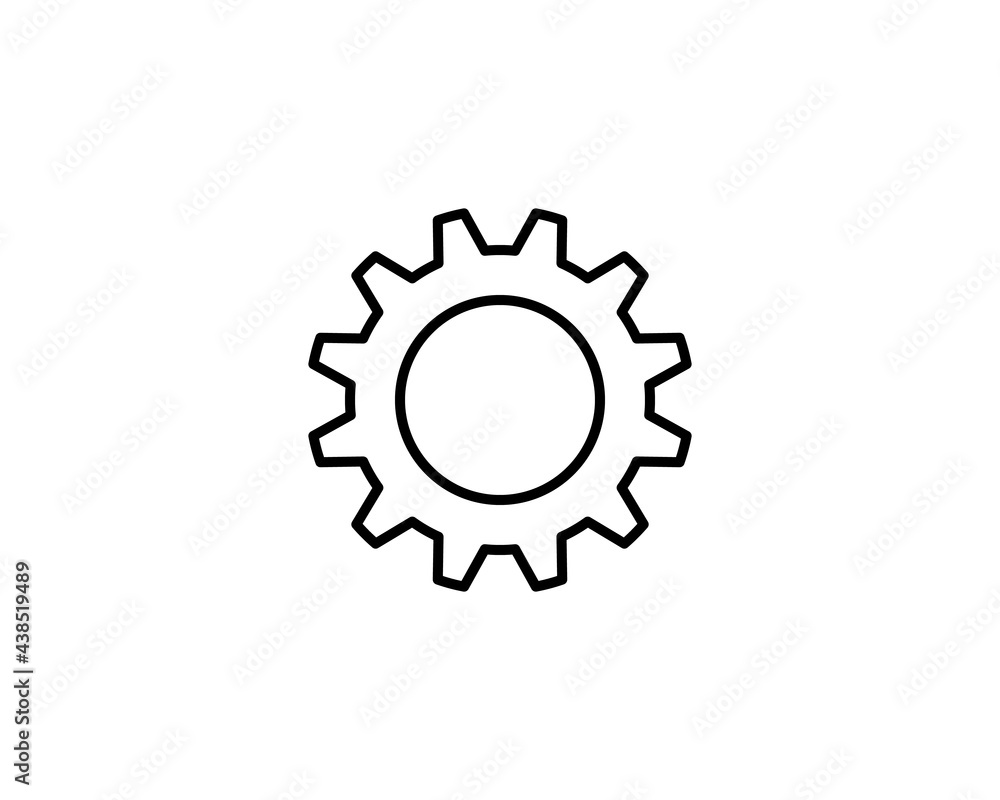 gear setting icon. statistics, analytics symbol template for graphic and web design collection logo vector illustration