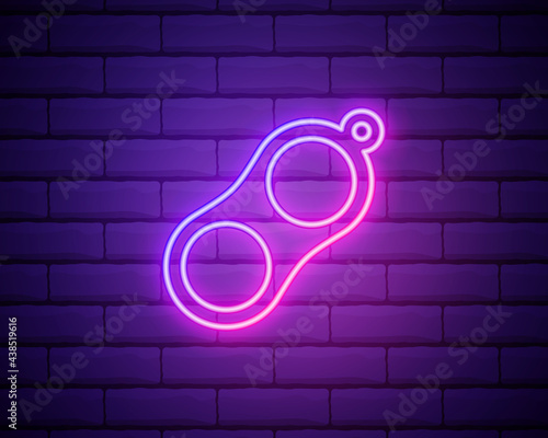 Glowing Push Bubble Colour Fidget Toy,Neon Sensory Toy Bubble Popper Pop It Toy for Anxiety Adults, Kids and Autism Stress Reliever flat vector design