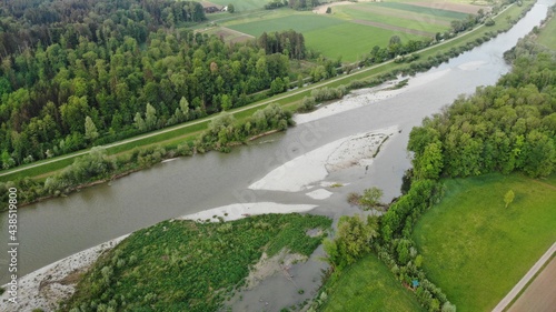 Der Fluss Thur im Naturschutzgebiet Schaffäuli 