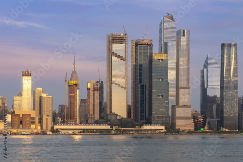 New York  NY - USA - June 7  2021  Landscape view of Manhattan s westside  featuring the new Hudson Yards.
