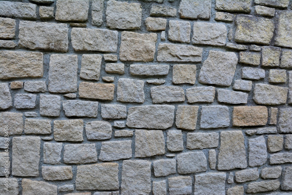 Wall in stones in Brittany France Wall in stones in Brittany France