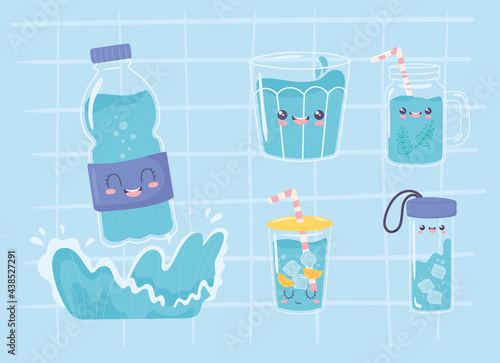 cute drink water