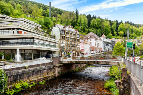 City centre of Bad Wildbad in the Black Forest, Germany