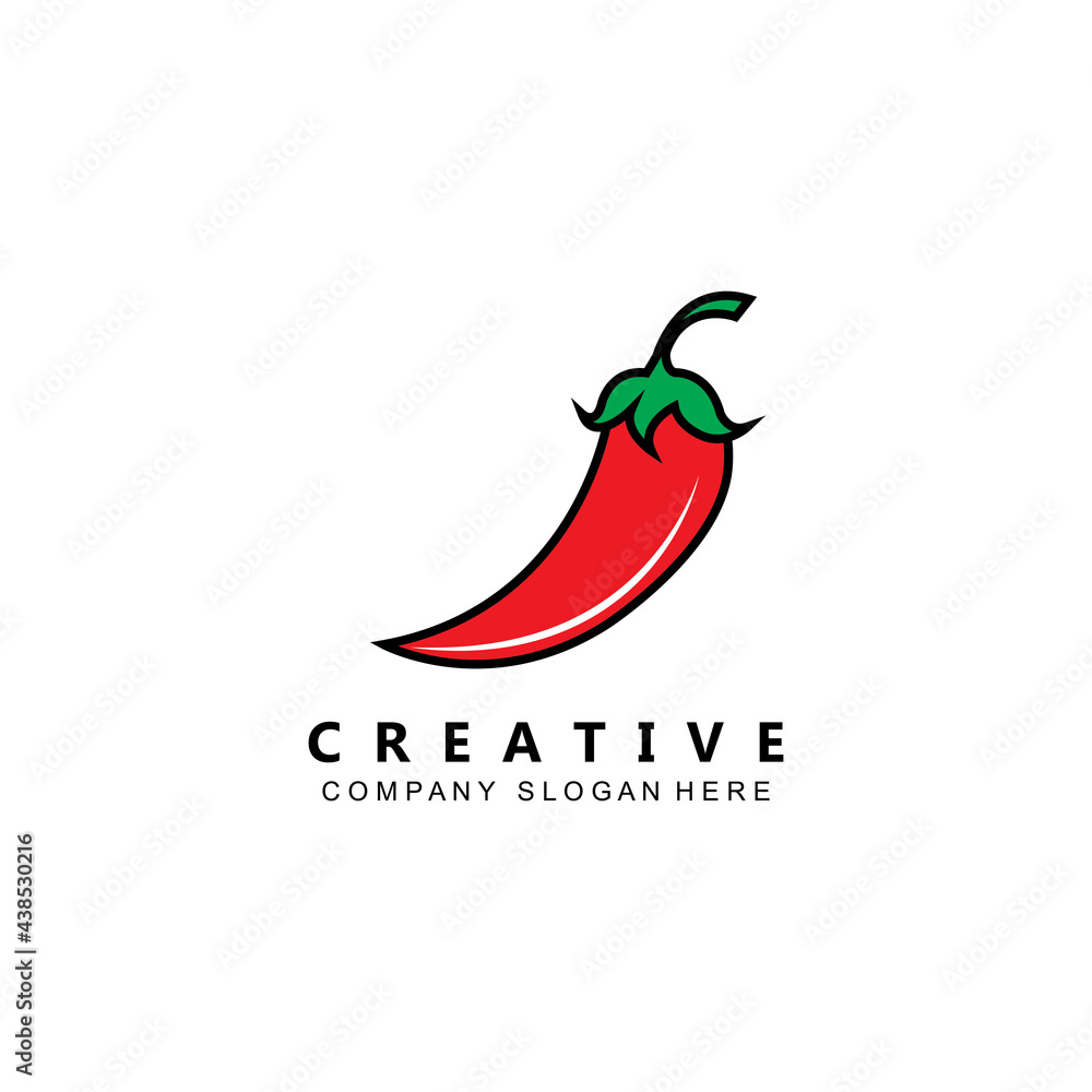 Red hot natural chili icon vector Illustration Red hot natural chili icon vector Illustration