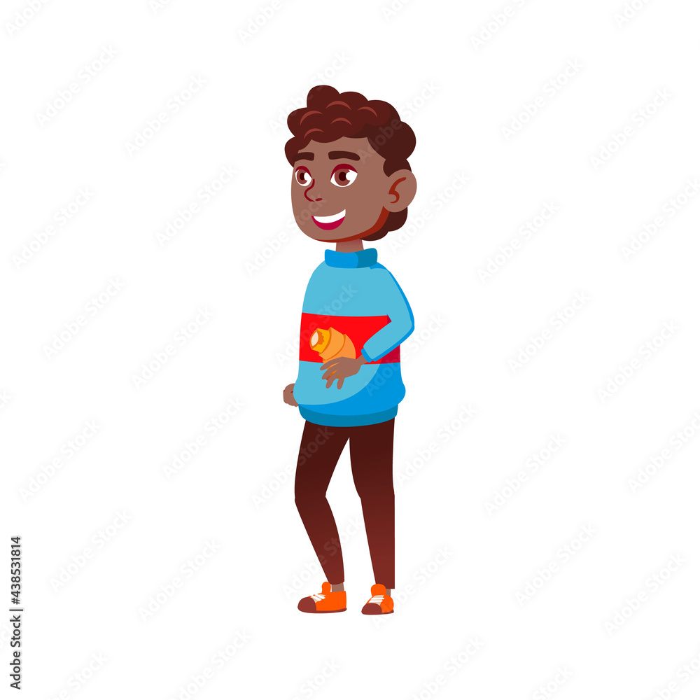 happy boy eating croissant food cartoon vector. happy boy eating croissant food character. isolated flat cartoon illustration happy boy eating croissant food cartoon vector. happy boy eating croissant food character. isolated flat cartoon illustration