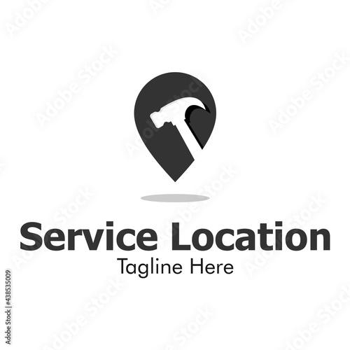 Wallpaper Mural Illustration Vector Graphic of Service Location Logo. Perfect to use for Service Center Torontodigital.ca