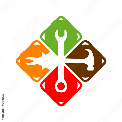 Illustration Vector Graphic of Repair Logo. Perfect to use for Service Center