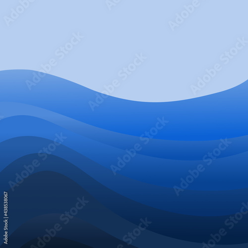 Abstract background of summer in blue, curve 060