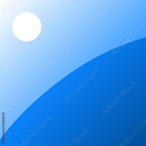 Abstract background of summer in blue, curve 082