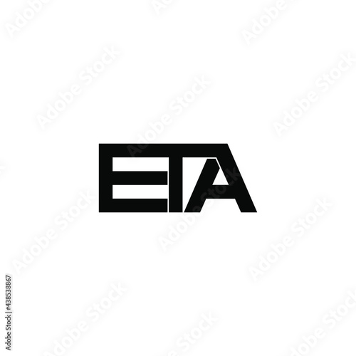 eta letter original monogram logo design