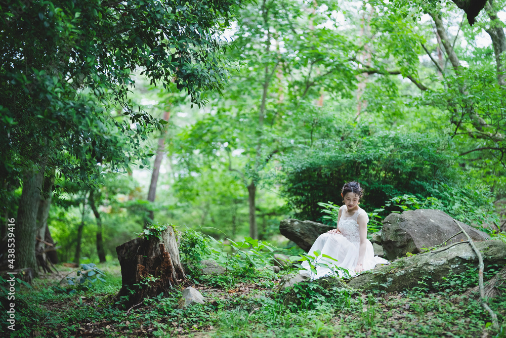 自然の中の花嫁 自然の中の花嫁