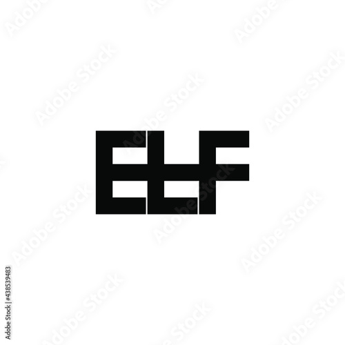 etf letter original monogram logo design