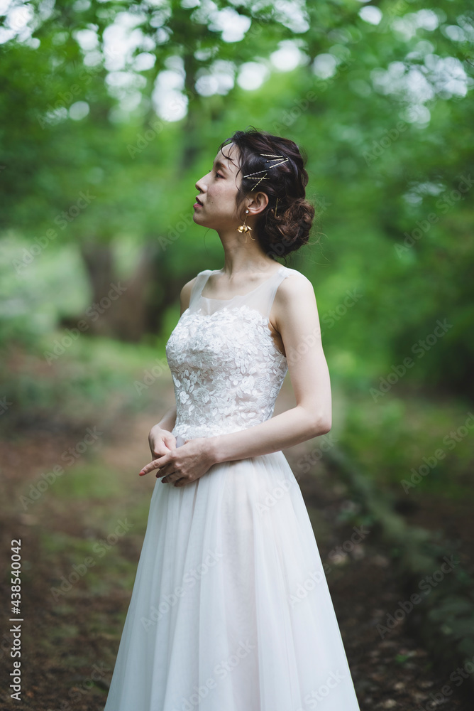 自然の中の花嫁 自然の中の花嫁