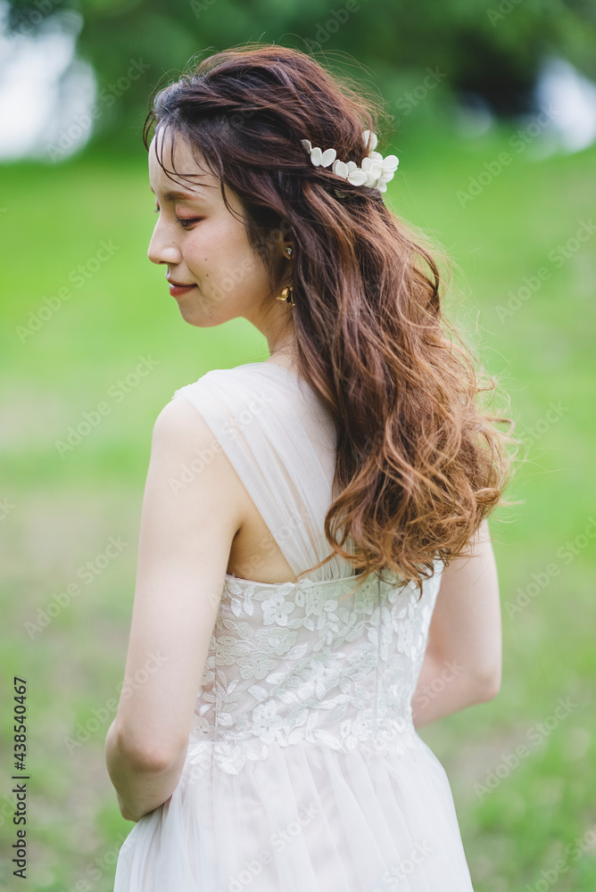 自然の中の花嫁 自然の中の花嫁