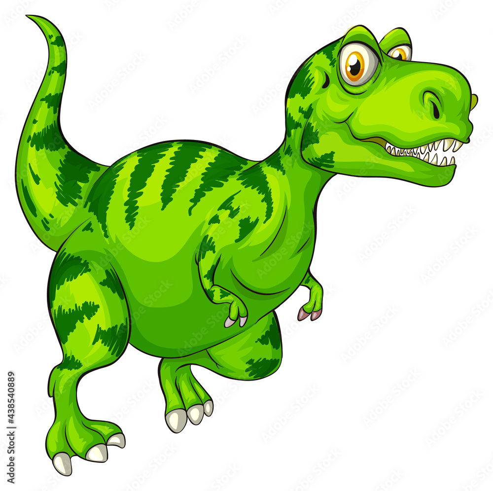 A Raptorex dinosaur cartoon character Stock Vector | Adobe Stock