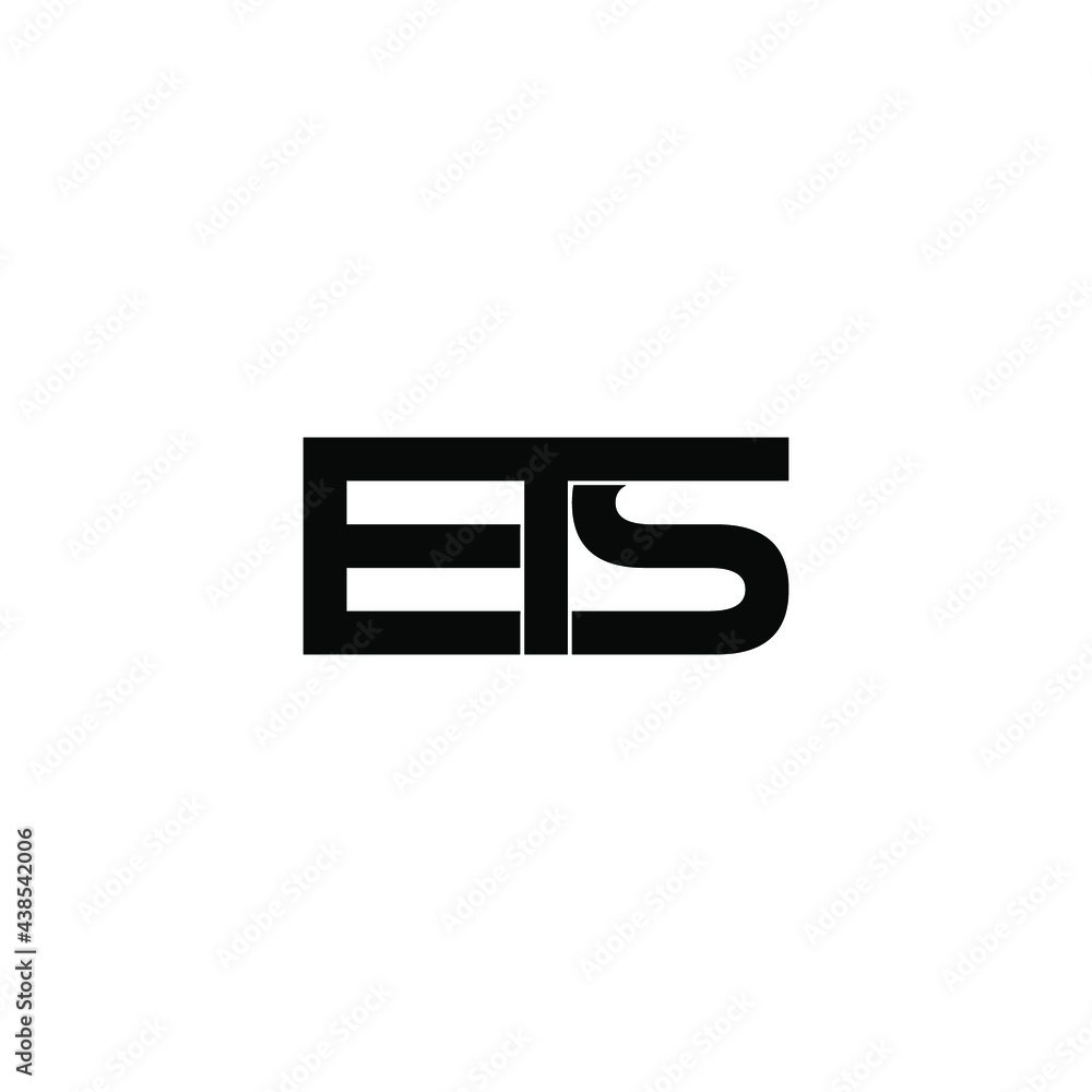 ets letter original monogram logo design ets letter original monogram logo design