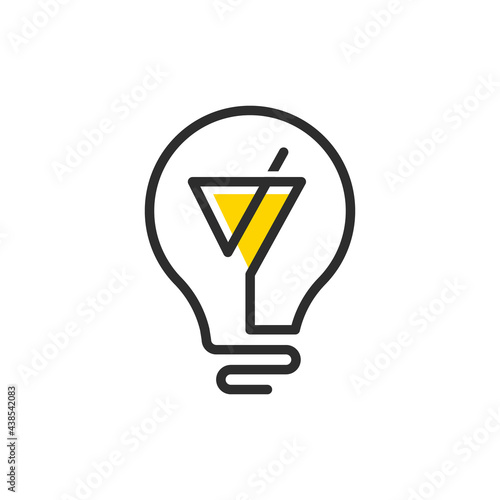 Drink idea logo template vector illustration