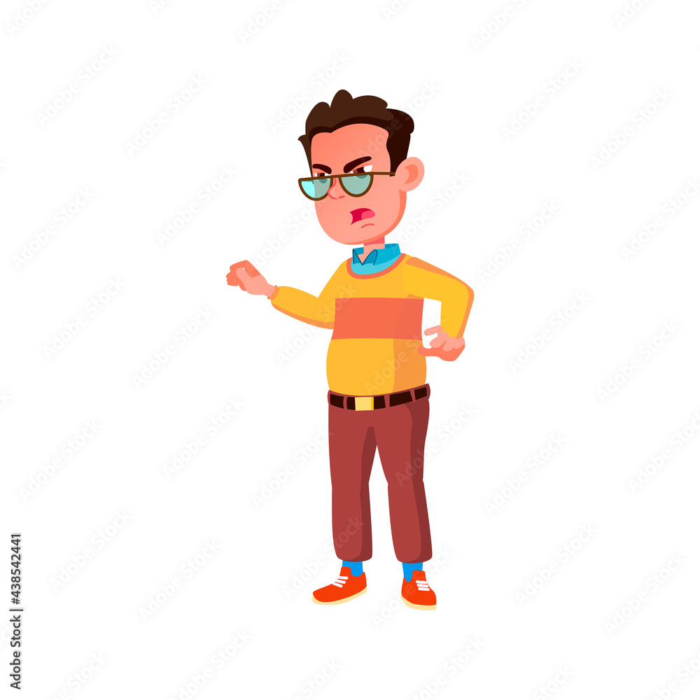boy geek screaming on laboratory assistance cartoon vector. boy geek screaming on laboratory assistance character. isolated flat cartoon illustration