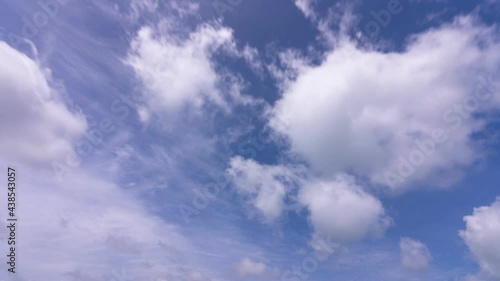 Wallpaper Mural Time Lapse Blue sky white clouds in good weather day cloudscape timelapse Summer blue sky footage White clouds flowing in blue sky nature background Concept nature and environment background Torontodigital.ca