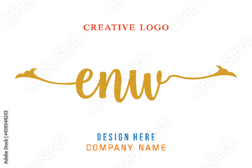 ENW lettering logo is simple, easy to understand and authoritative photo