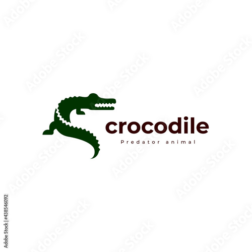 crocodile reptile logo