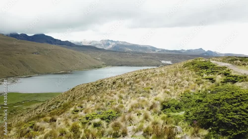 Stunning aerial shot over a nature reserve and national park in South America Stunning aerial shot over a nature reserve and national park in South America