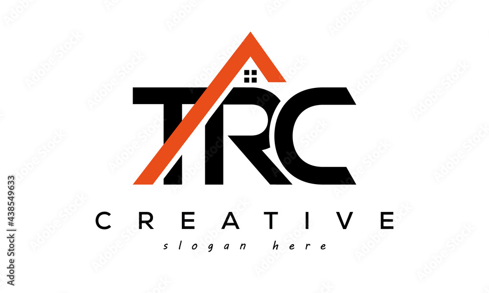 TRC letters real estate construction logo vector Stock Vector Adobe Stock