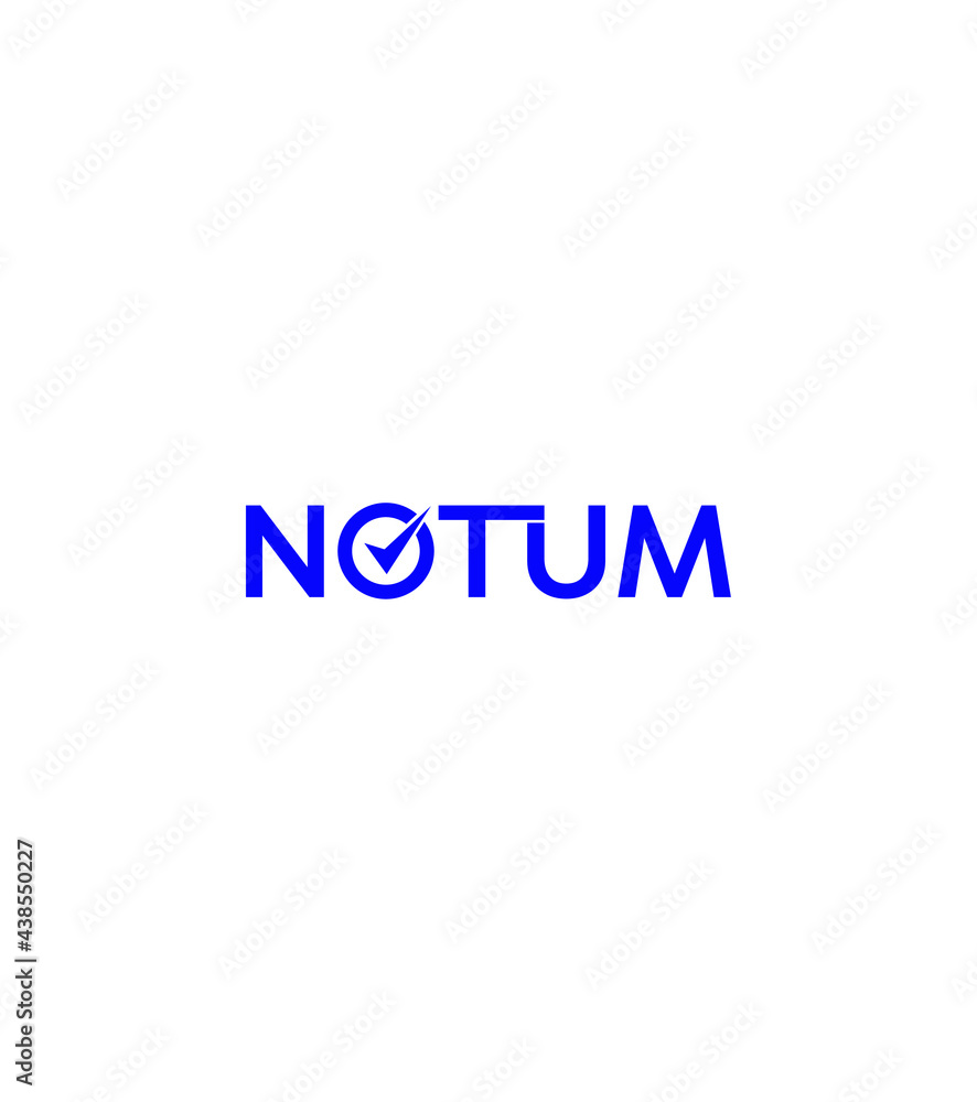 Notum creative modern vector logo template