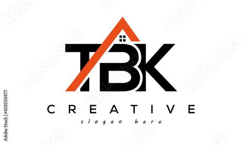 TBK letters real estate construction logo vector	 photo