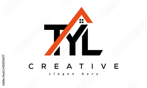 TYL letters real estate construction logo vector photo