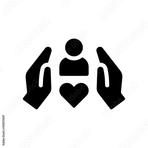 Customer care or customer support service icon.