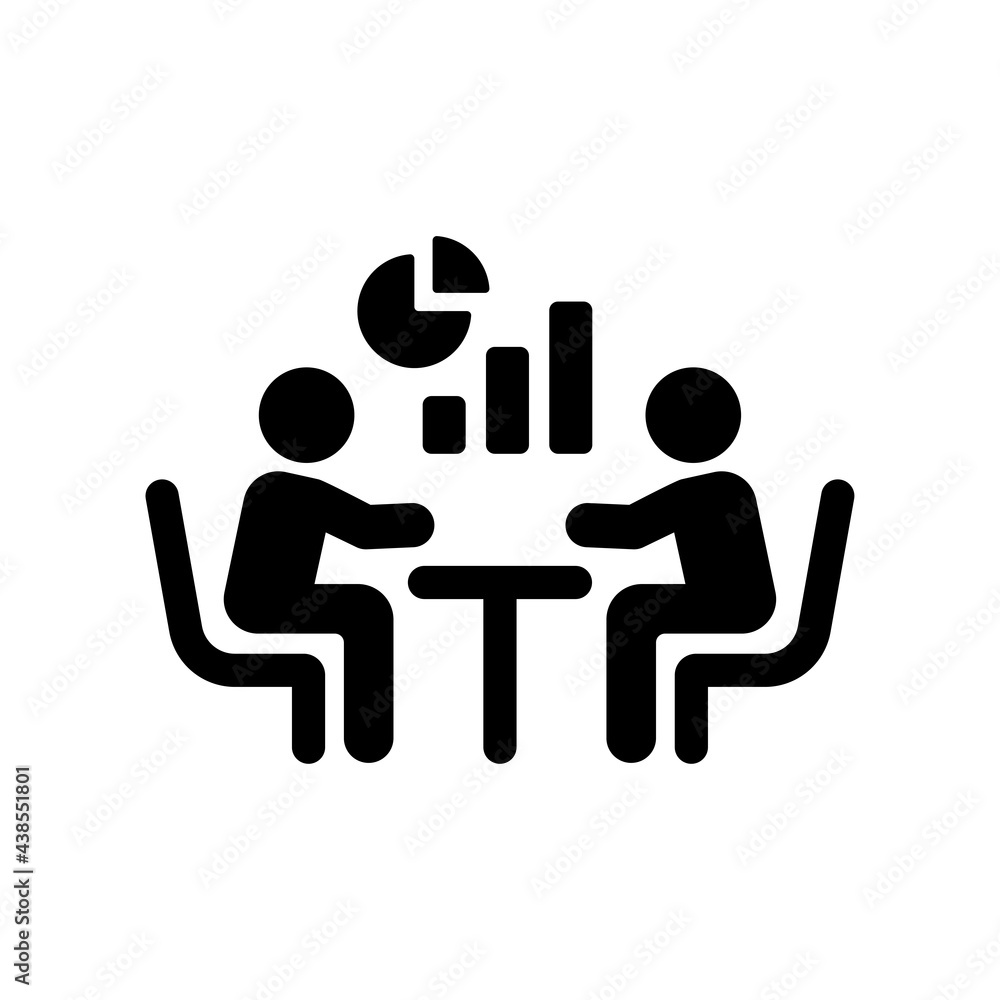 Business consulting icon vector isolated on white background. Business consulting icon vector isolated on white background.