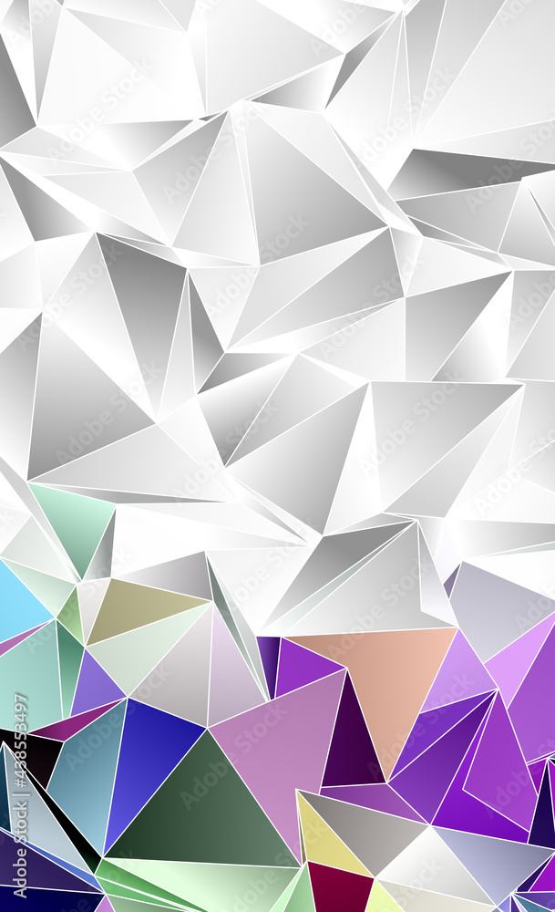 Obraz premium Abstract Low-Poly background. triangulated texture. Design 3d. Polygonal geometrical pattern. Triangular modern style