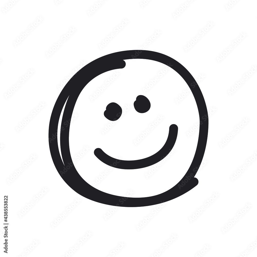 Smile face line icon. Simple outline style. Happy, doodle, sketch, kid, illustration, child, fun, funny, head, emotion concept. Vector illustration isolated on white background. EPS 10 Smile face line icon. Simple outline style. Happy, doodle, sketch, kid, illustration, child, fun, funny, head, emotion concept. Vector illustration isolated on white background. EPS 10
