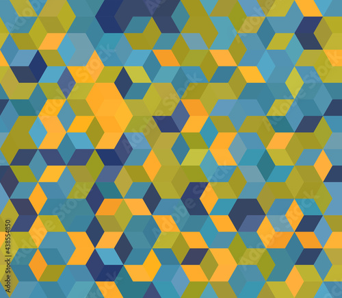Abstract Seamless Checkerboard Pattern Background, Bricks