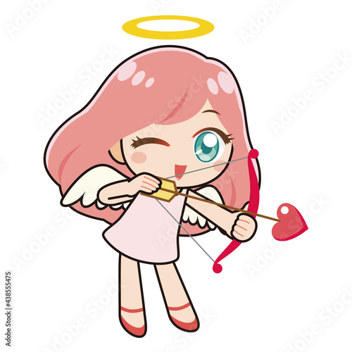 弓と矢を持つ天使