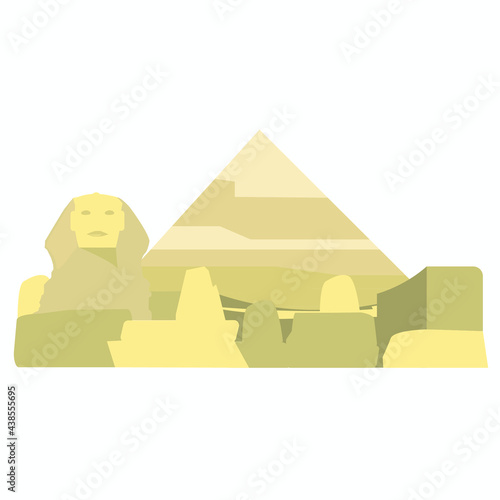 Egypt vector landscape vector.