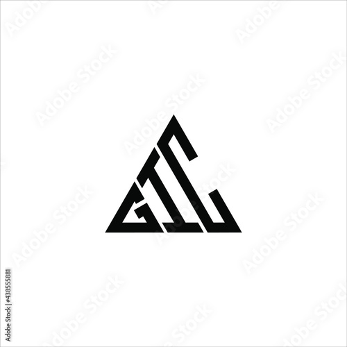 G I C letter logo abstract creative design. G I C unique design photo