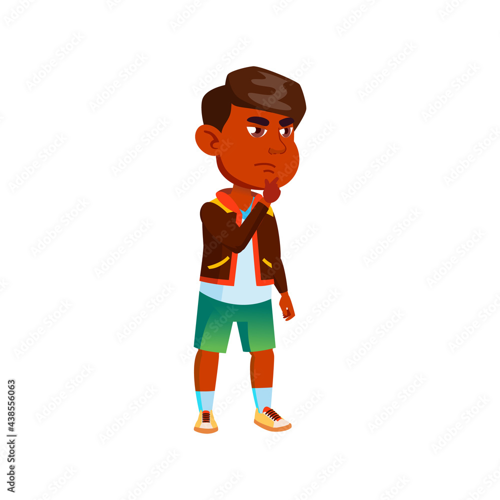 thoughtfully indian boy think game strategy cartoon vector. thoughtfully indian boy think game strategy character. isolated flat cartoon illustration thoughtfully indian boy think game strategy cartoon vector. thoughtfully indian boy think game strategy character. isolated flat cartoon illustration