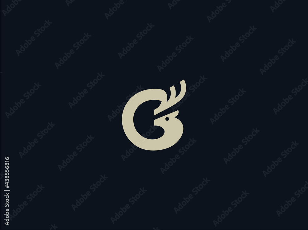 Luxury Letter G deer logo design vector template Luxury Letter G deer logo design vector template
