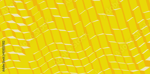 Modern background with cubes. Minimalistic geometric design. Voxel art. 3D vector illustration.