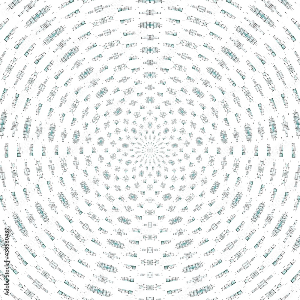 Circle geometric abstract pattern background. circular backdrop