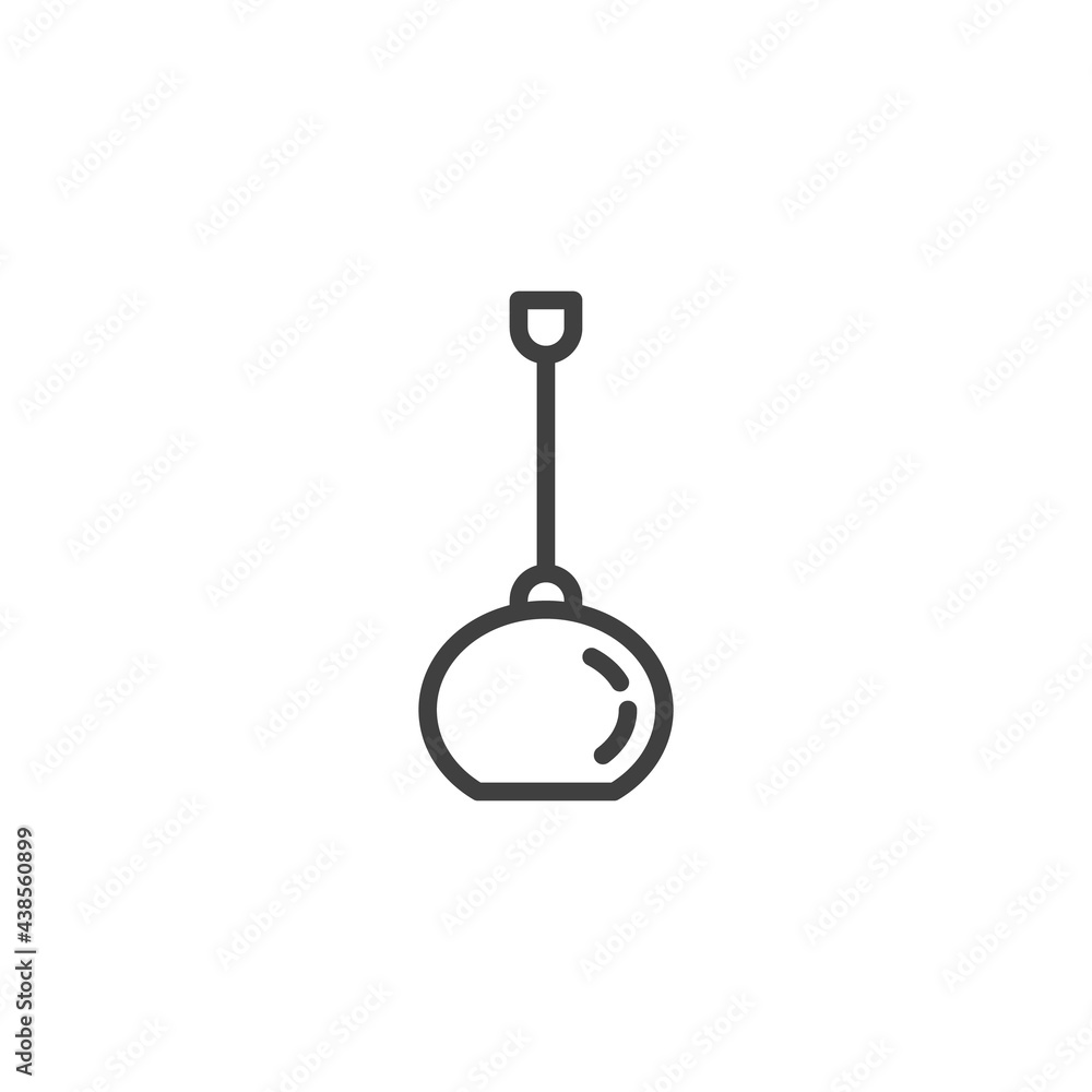 Chandelier light line icon Chandelier light line icon