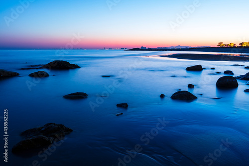 Evening view by the sea