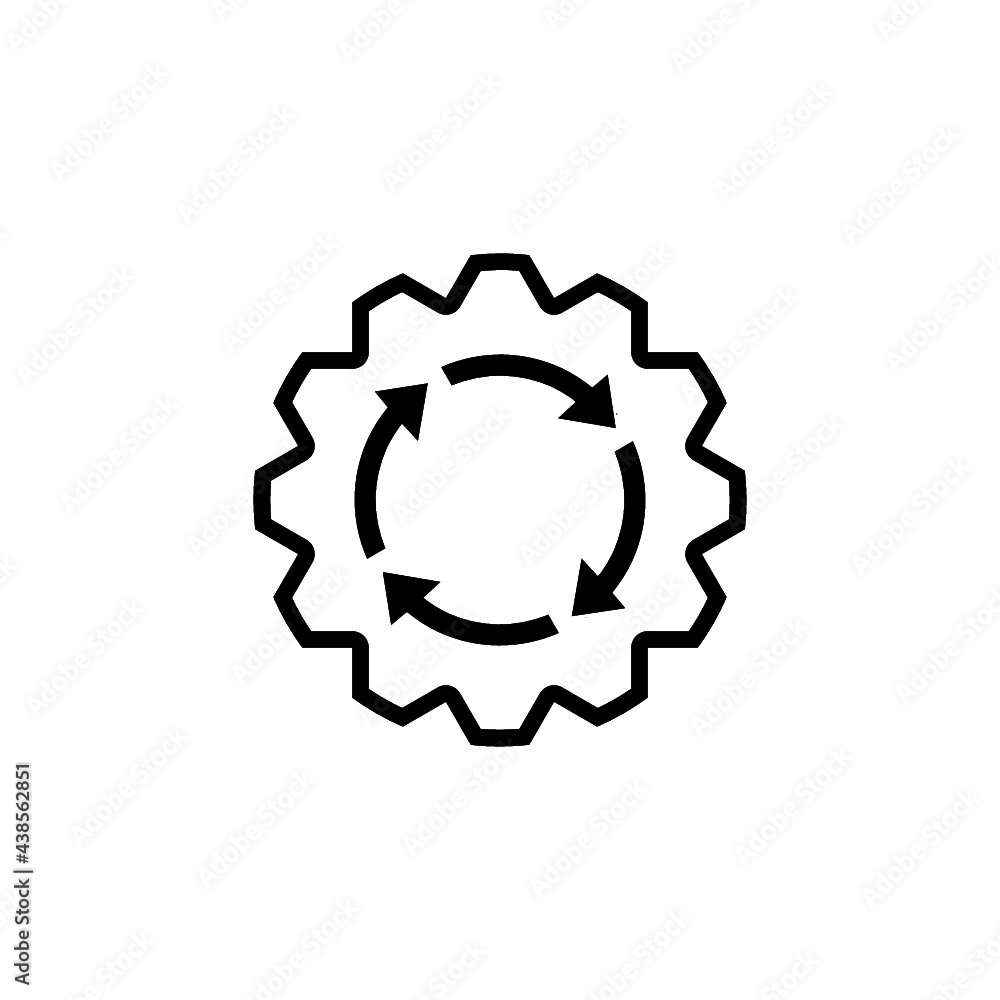 System update icon isolated on white background System update icon isolated on white background