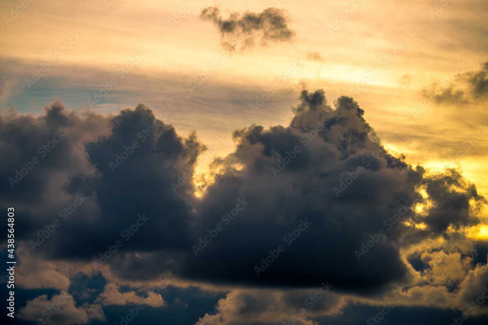 abstract background view of the colorful twilight sky.In the evening, the colorful changes (pink, orange, yellow, purple, sky) merge into the beauty of nature abstract background view of the colorful twilight sky.In the evening, the colorful changes (pink, orange, yellow, purple, sky) merge into the beauty of nature
